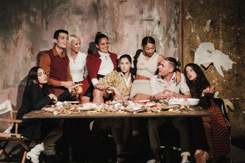 Apache Pizza restaurant interior with wood-fired oven